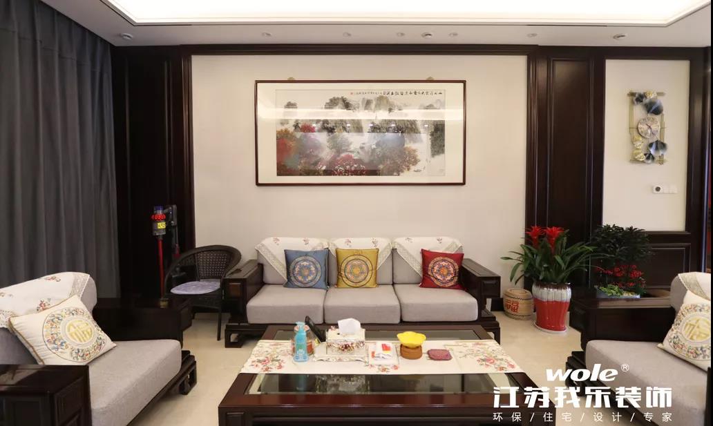 我樂裝飾·實景案例：280㎡新中式五居室，江山如畫也不及你一處風華！