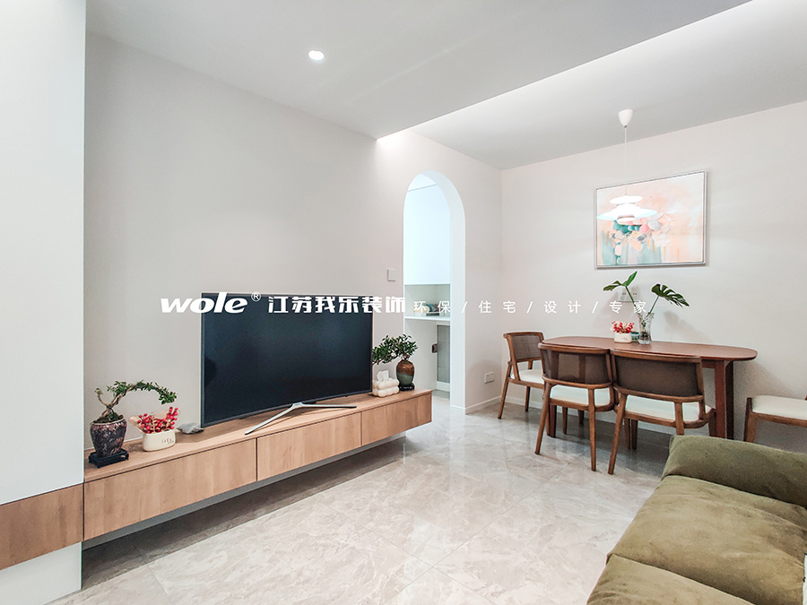 實景案例 | 70平老房改造，可可蛋奶+拱形門洞打造治愈奶油風(fēng)。