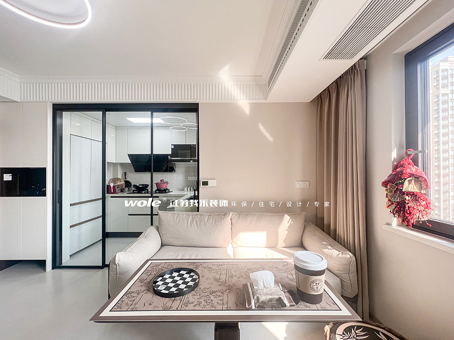 實景案例 | 觀泓雅苑75平現(xiàn)代簡約風(fēng)，將休閑與輕中式融合的溫馨小屋。的舒適空間。